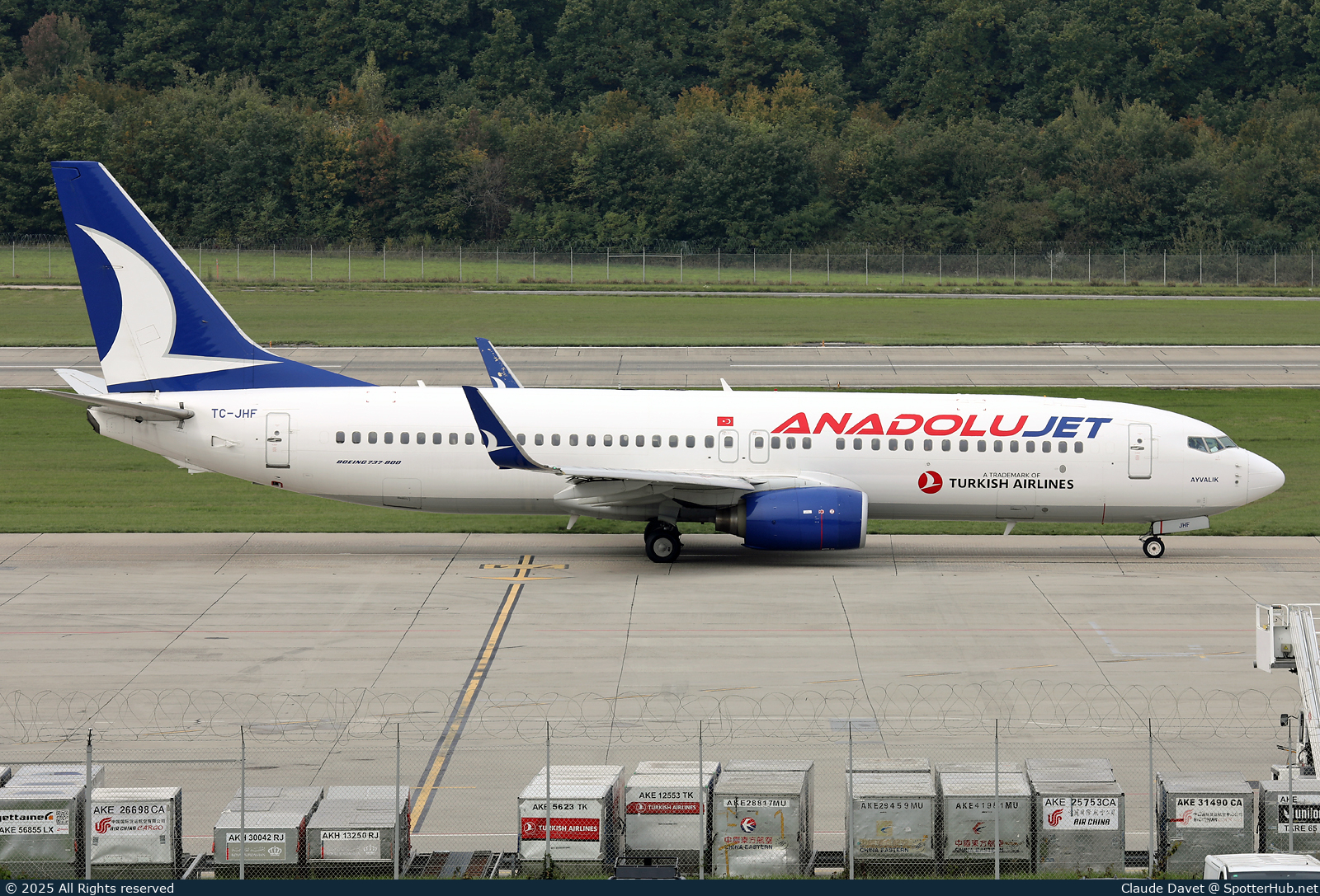Photo of TC-JHF - Boeing 737-8F2 operated by AnadoluJet