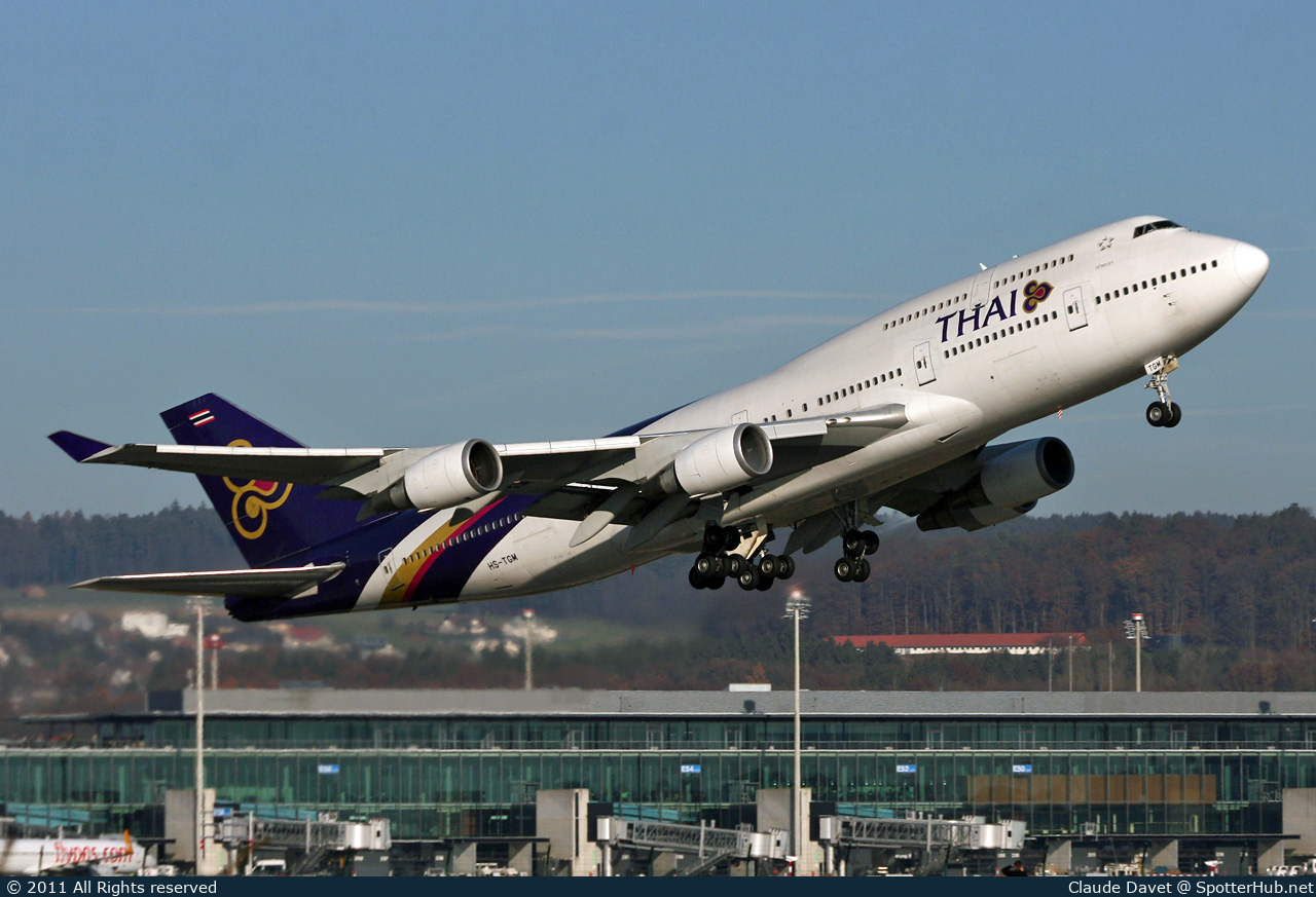 Photo of HS-TGM - Boeing 747-4D7 operated by Thai Airways International
