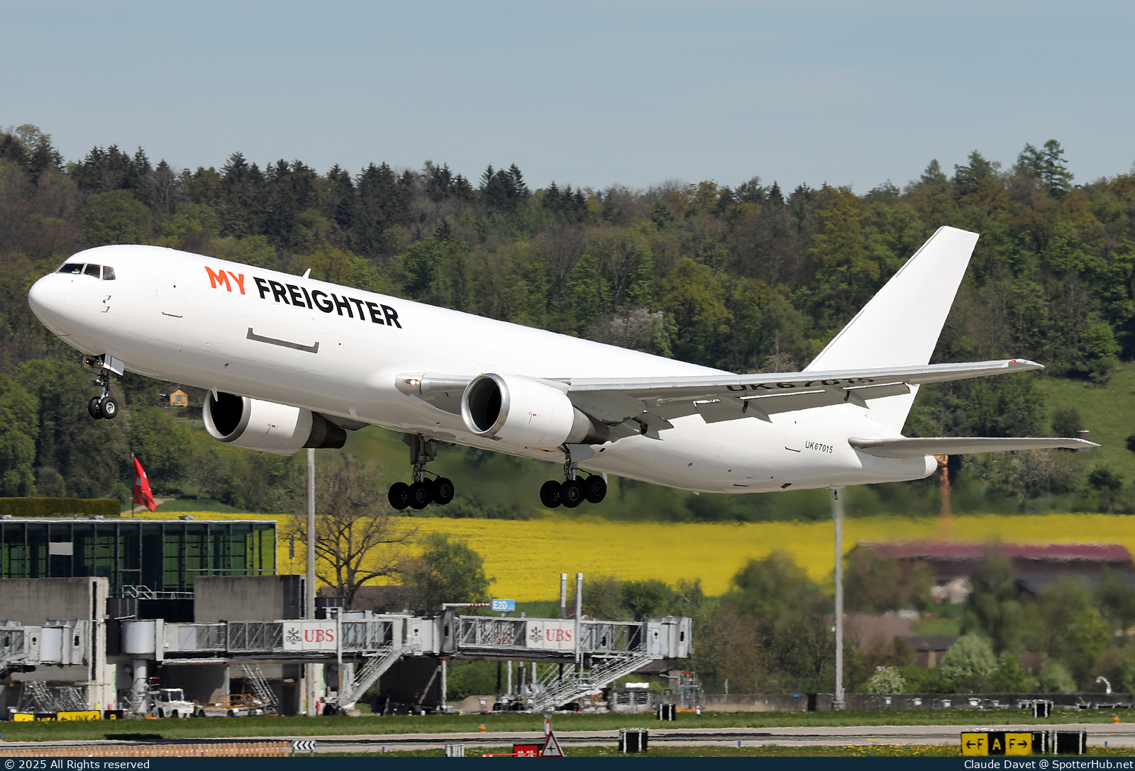 Photo of UK67015 - Boeing 767-38E(ER)(BDSF) operated by My Freighter