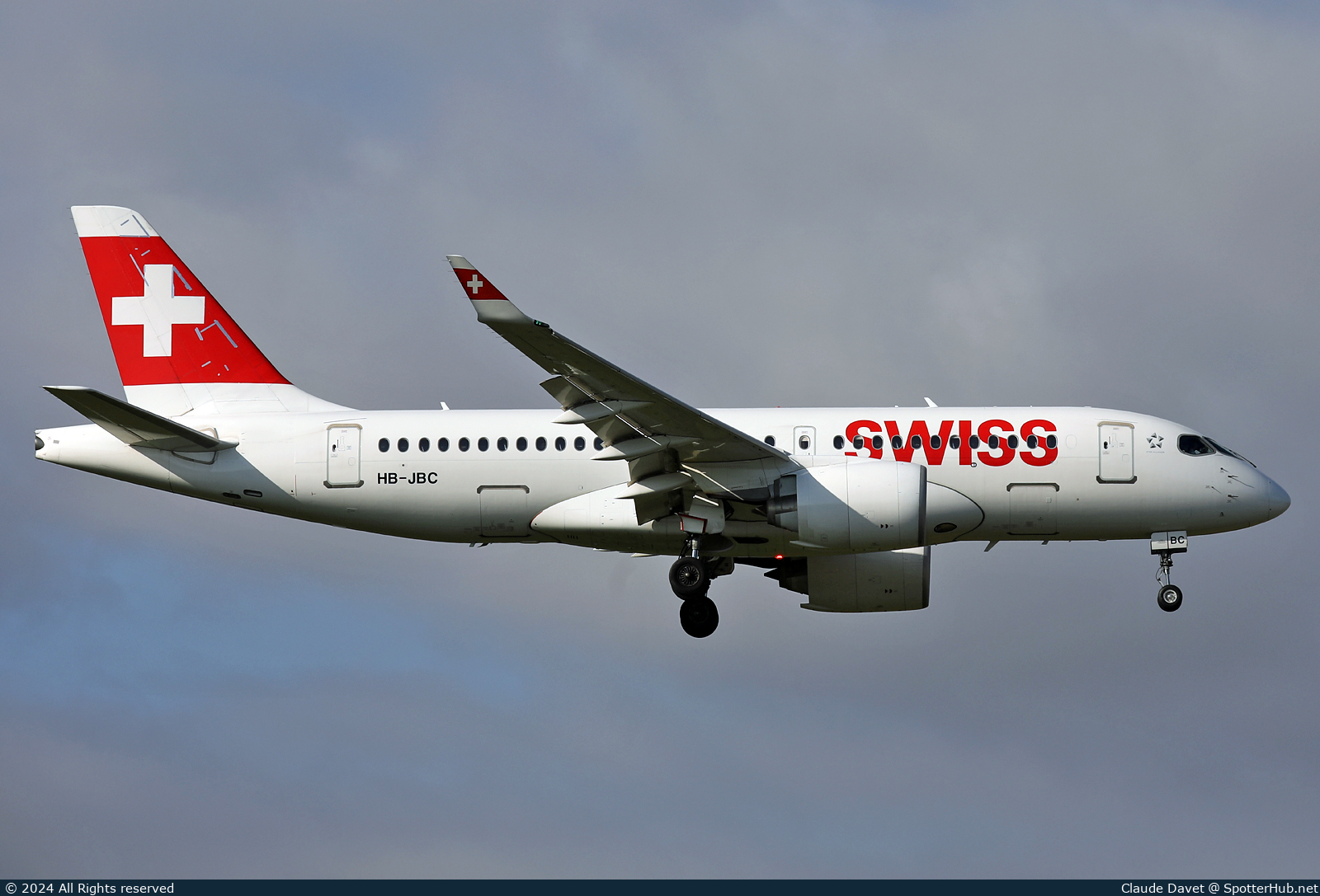 Photo of HB-JBC - Airbus A220-100 operated by Swiss International Air Lines