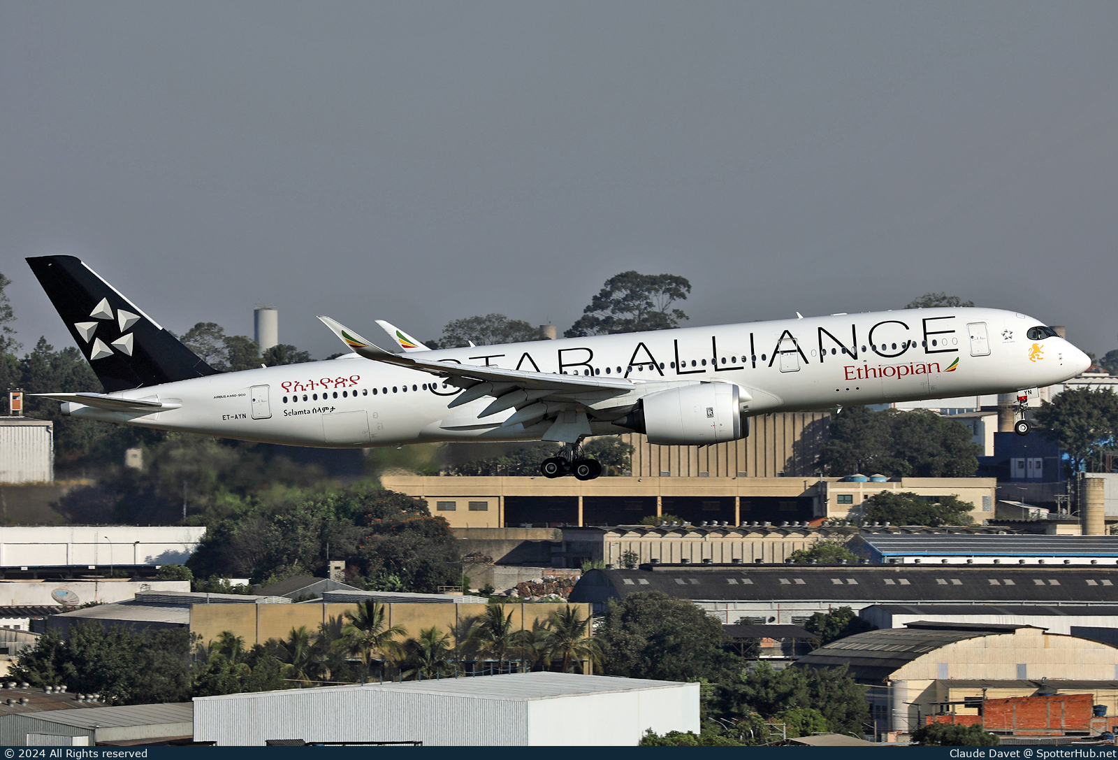 Photo of ET-AYN - Airbus A350-941 operated by Ethiopian Airlines