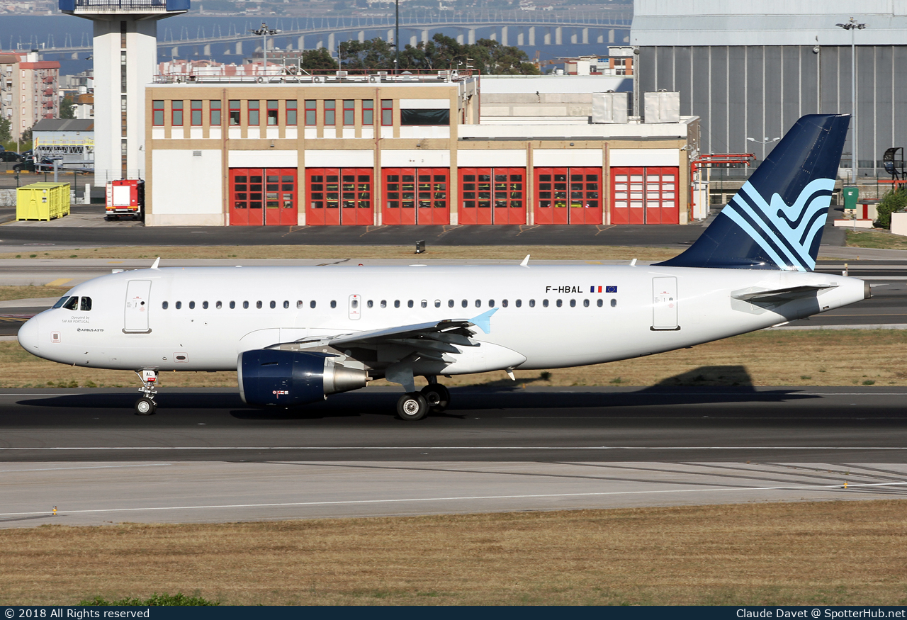 Photo of F-HBAL - Airbus A319-111 operated by TAP Air Portugal (opb Aigle Azur)