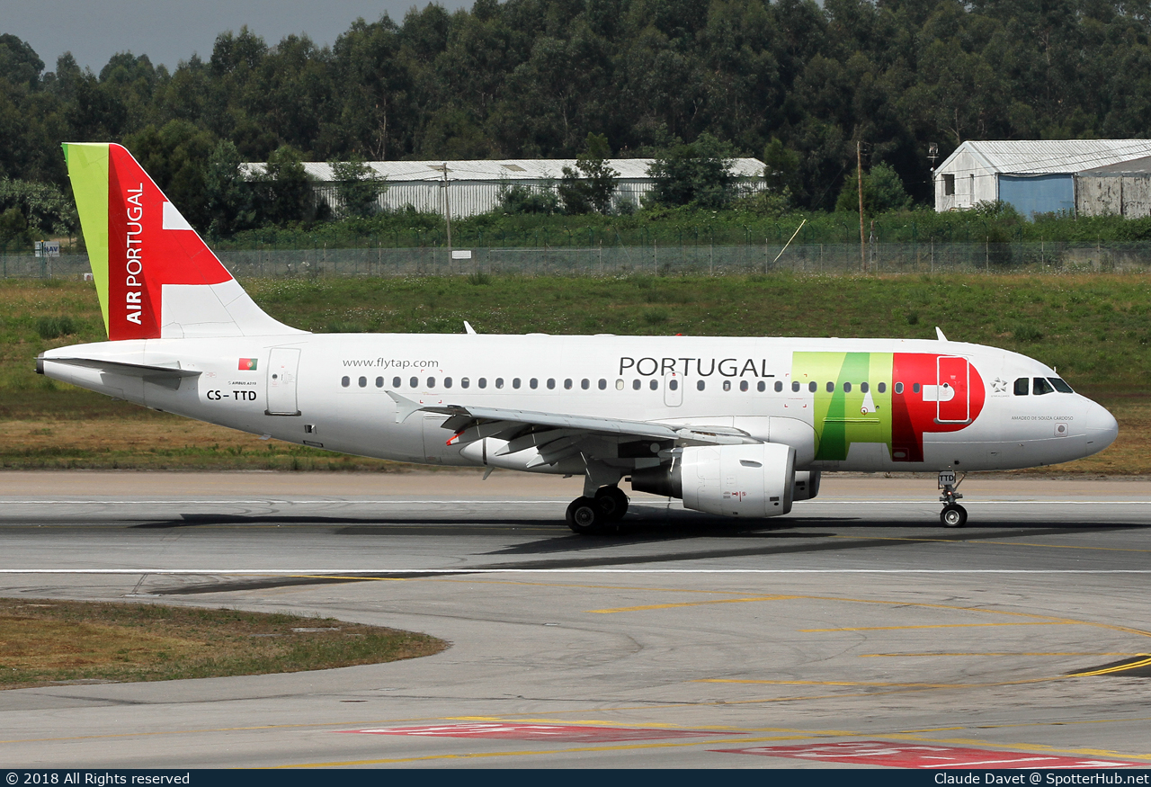 Photo of CS-TTD - Airbus A319-111 operated by TAP Air Portugal