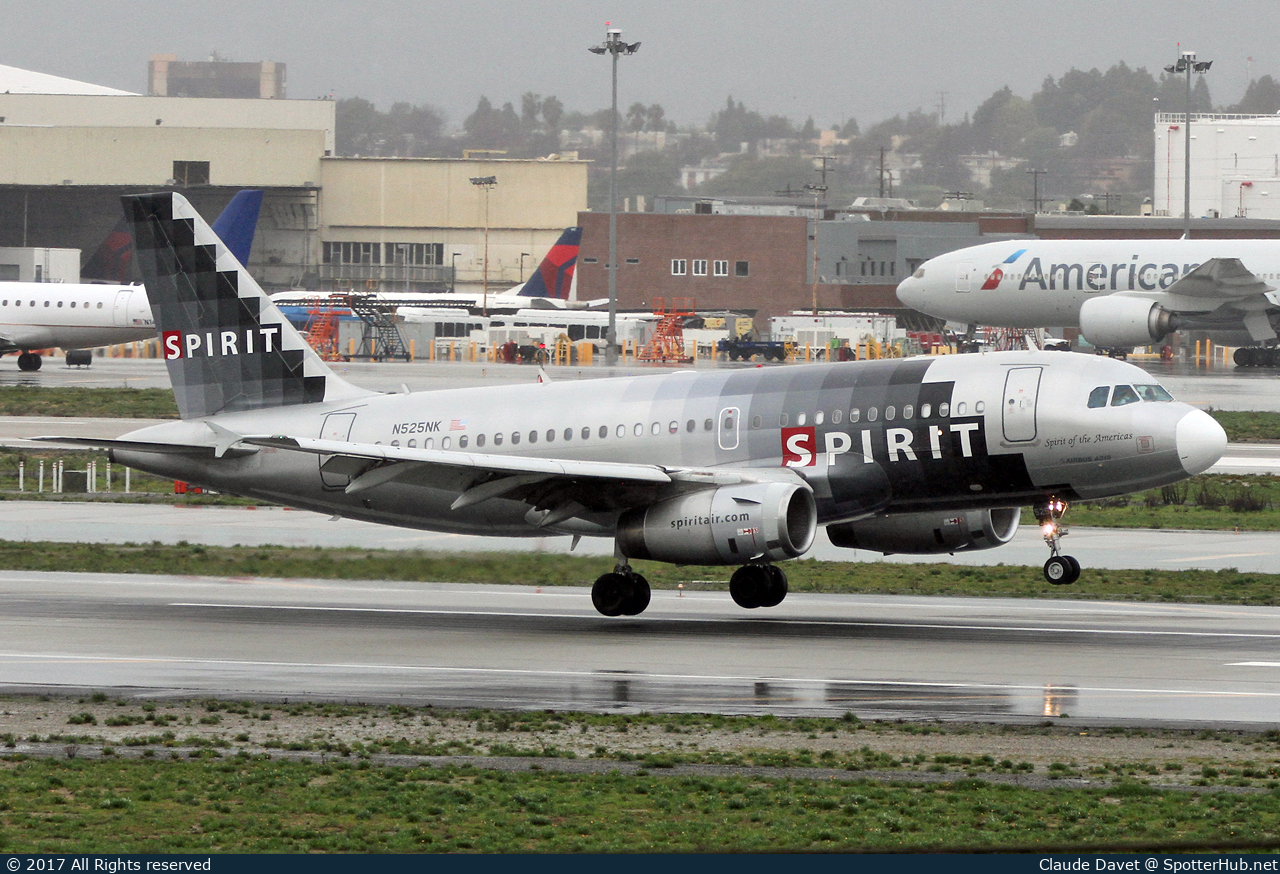 Photo of N525NK - Airbus A319-132 operated by Spirit Airlines