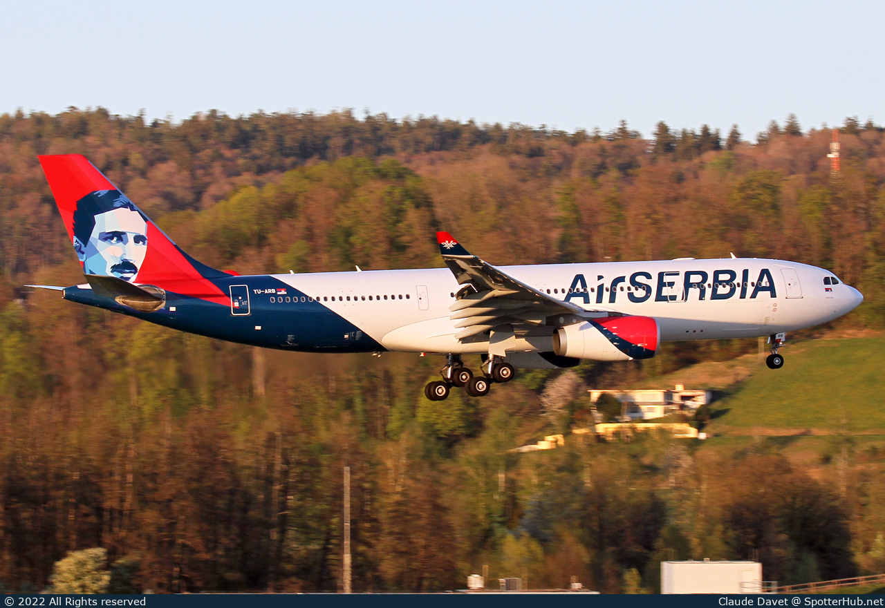 Photo of YU-ARB - Airbus A330-243 operated by Air Serbia