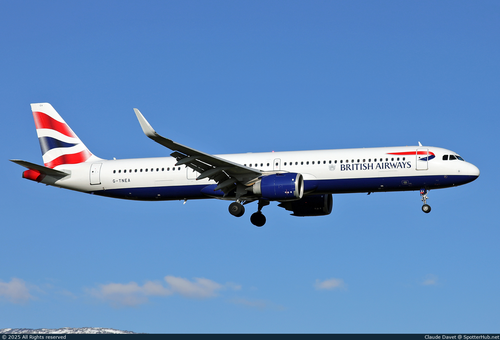 Photo of G-TNEA - Airbus A321-251NX operated by British Airways