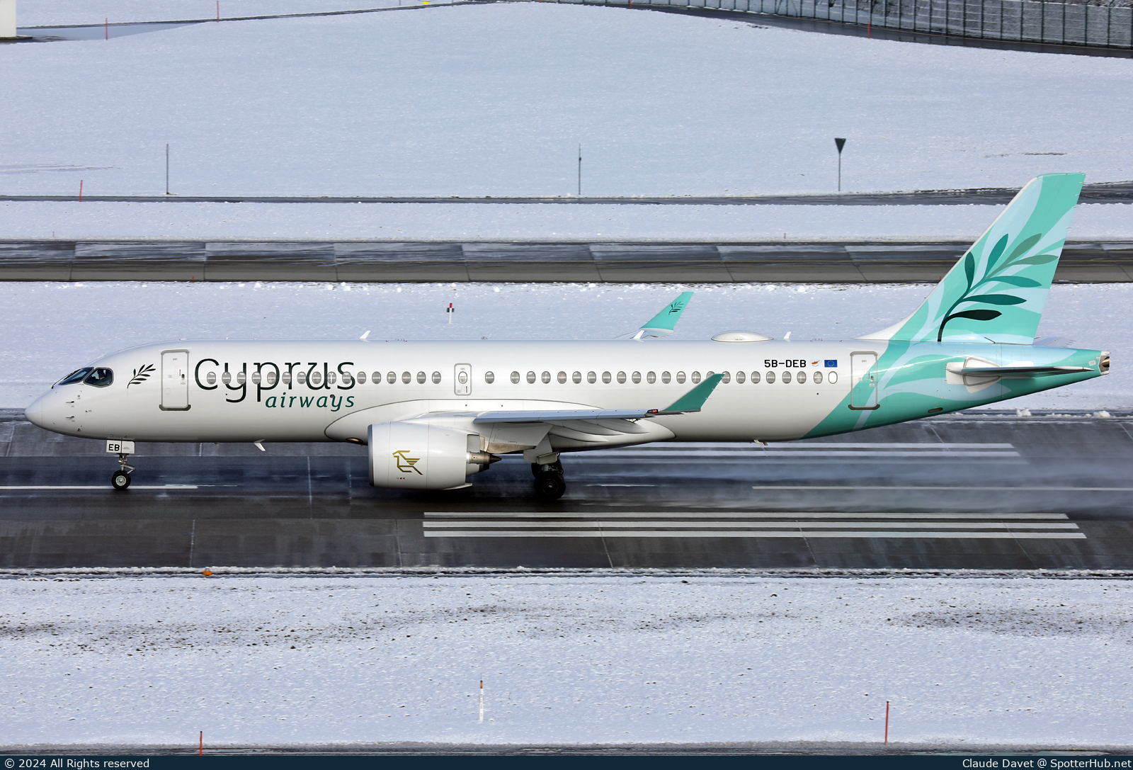 Photo of 5B-DEB - Airbus A220-300 operated by Cyprus Airways [2016]