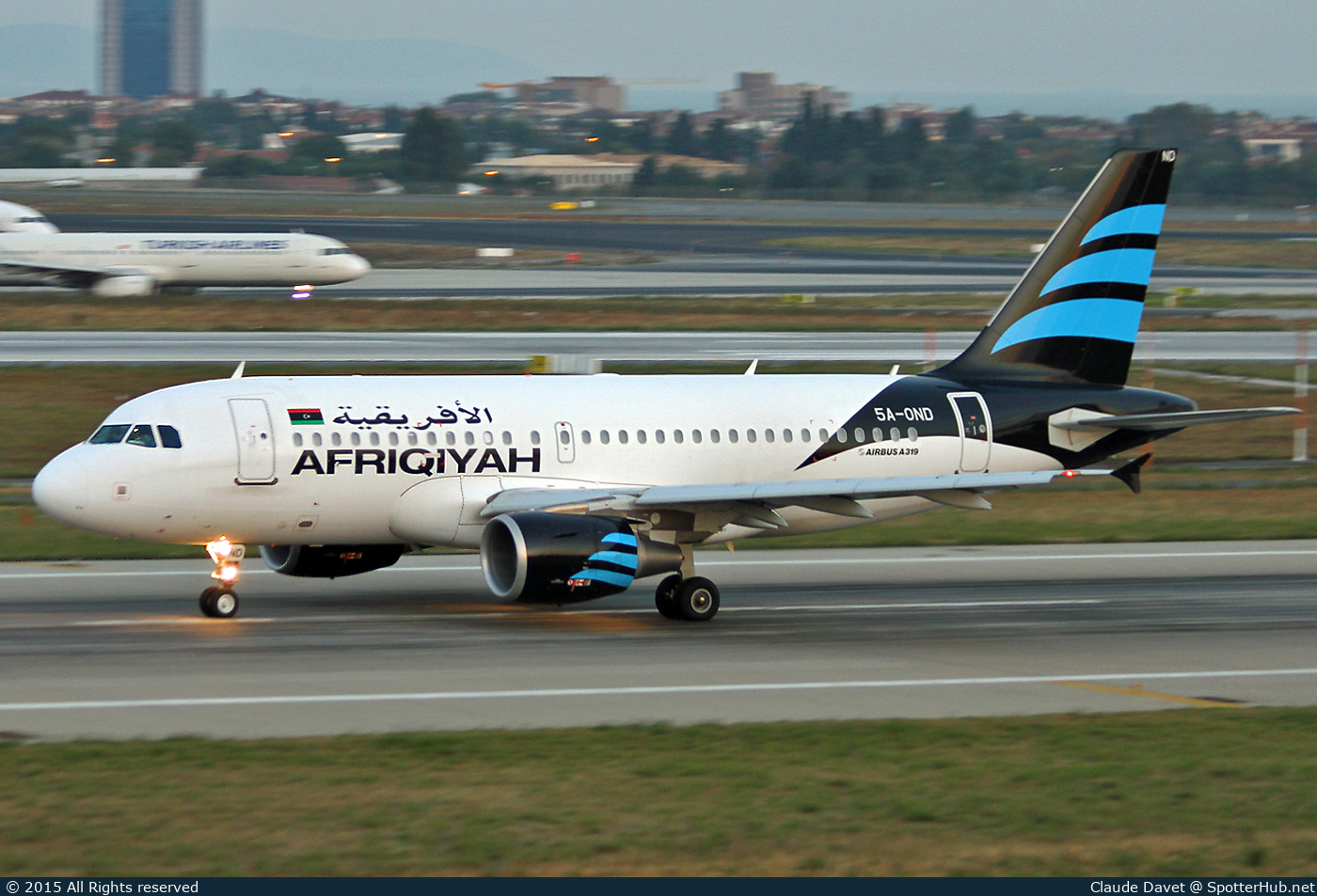 Photo of 5A-OND - Airbus A319-111 operated by Afriqiyah Airways