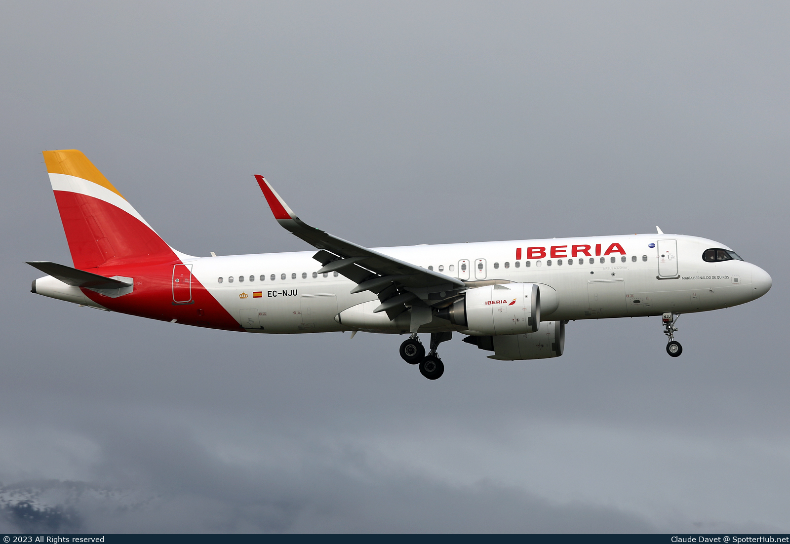 Photo of EC-NJU - Airbus A320-251N operated by Iberia