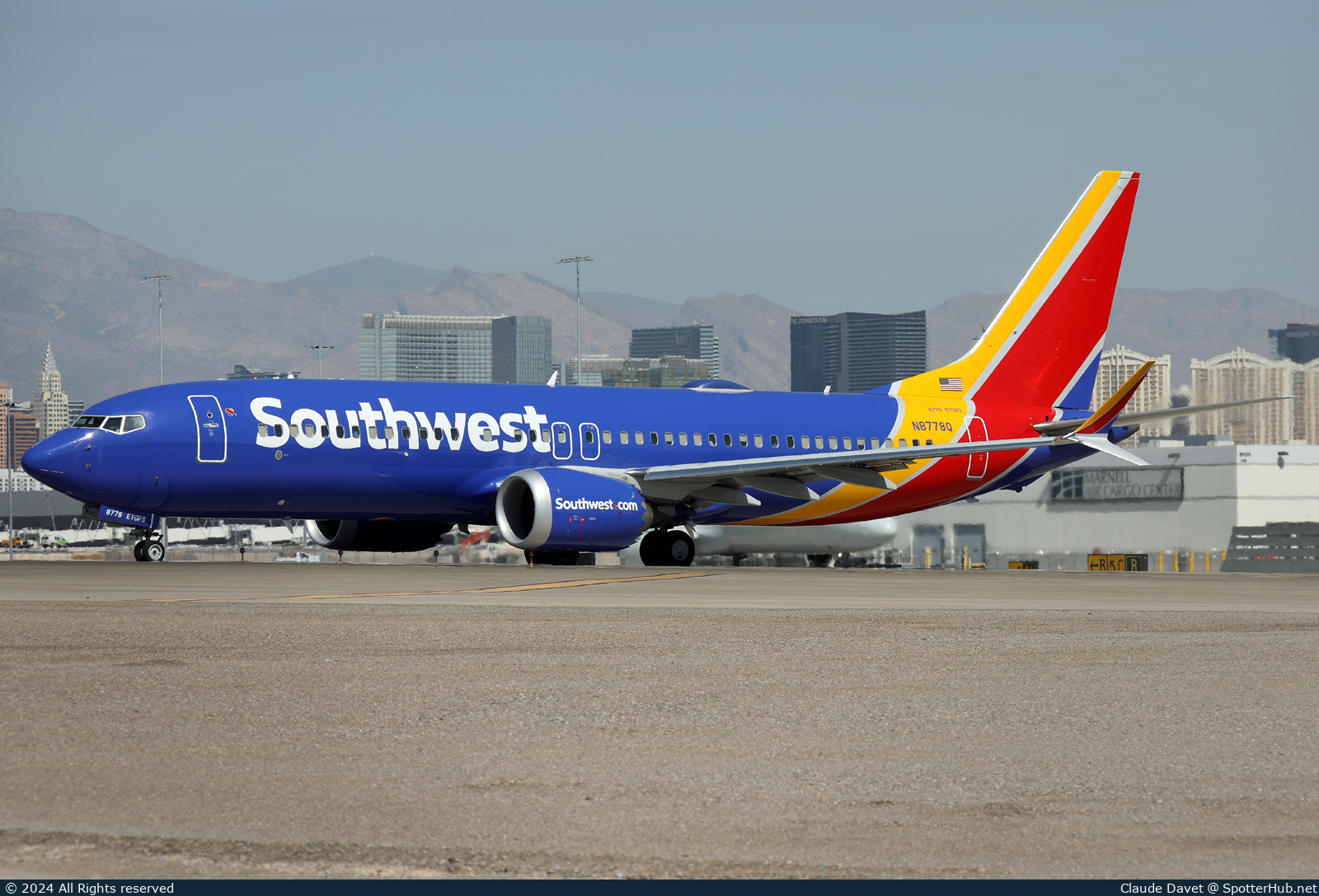 Photo of N8778Q - Boeing 737 MAX 8 operated by Southwest Airlines