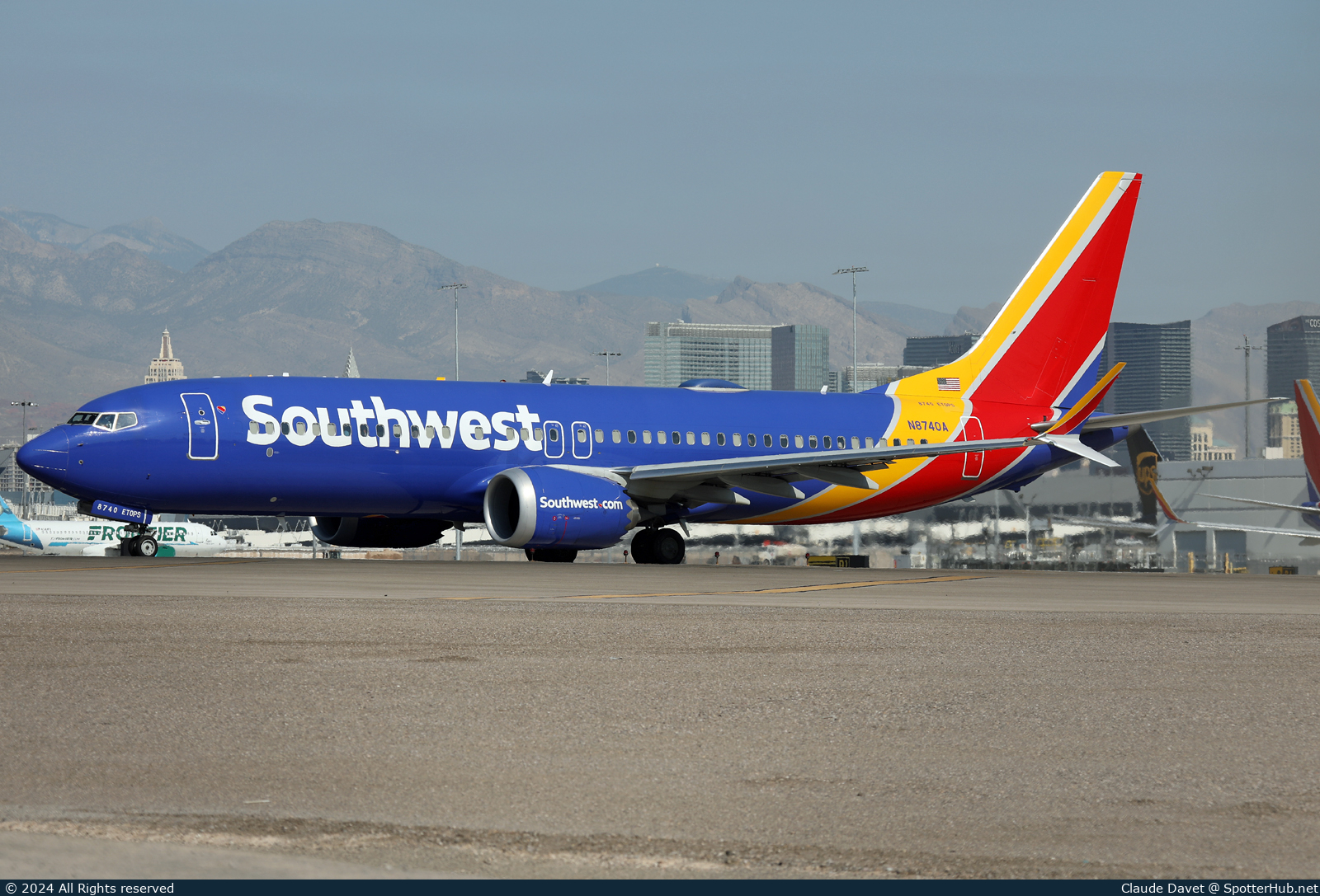 Photo of N8740A - Boeing 737 MAX 8 operated by Southwest Airlines