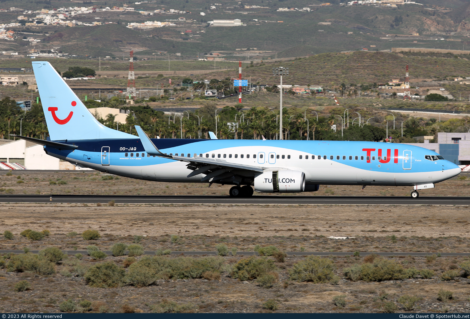Photo of OO-JAQ - Boeing 737-8K5 operated by TUI Airlines Belgium