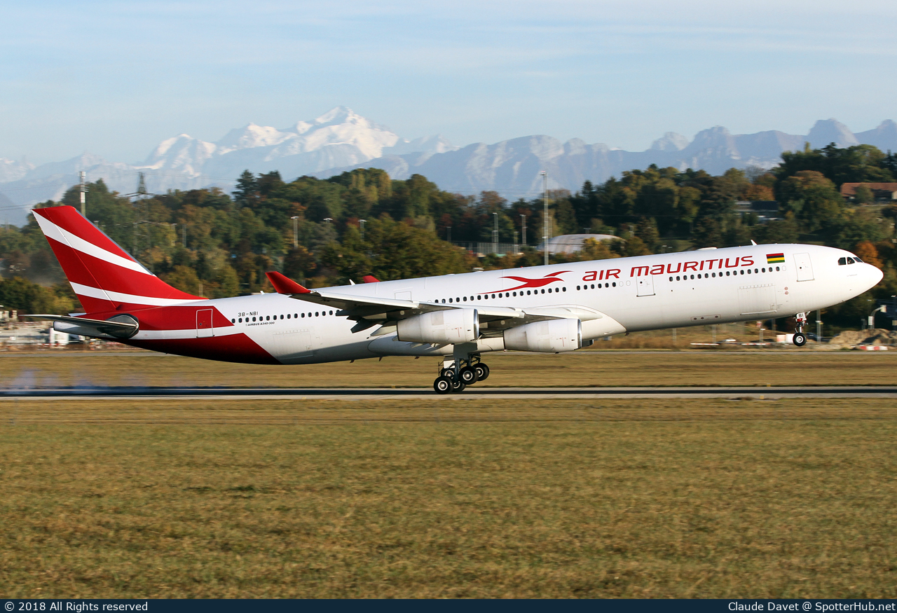 Photo of 3B-NBI - Airbus A340-313 operated by Air Mauritius