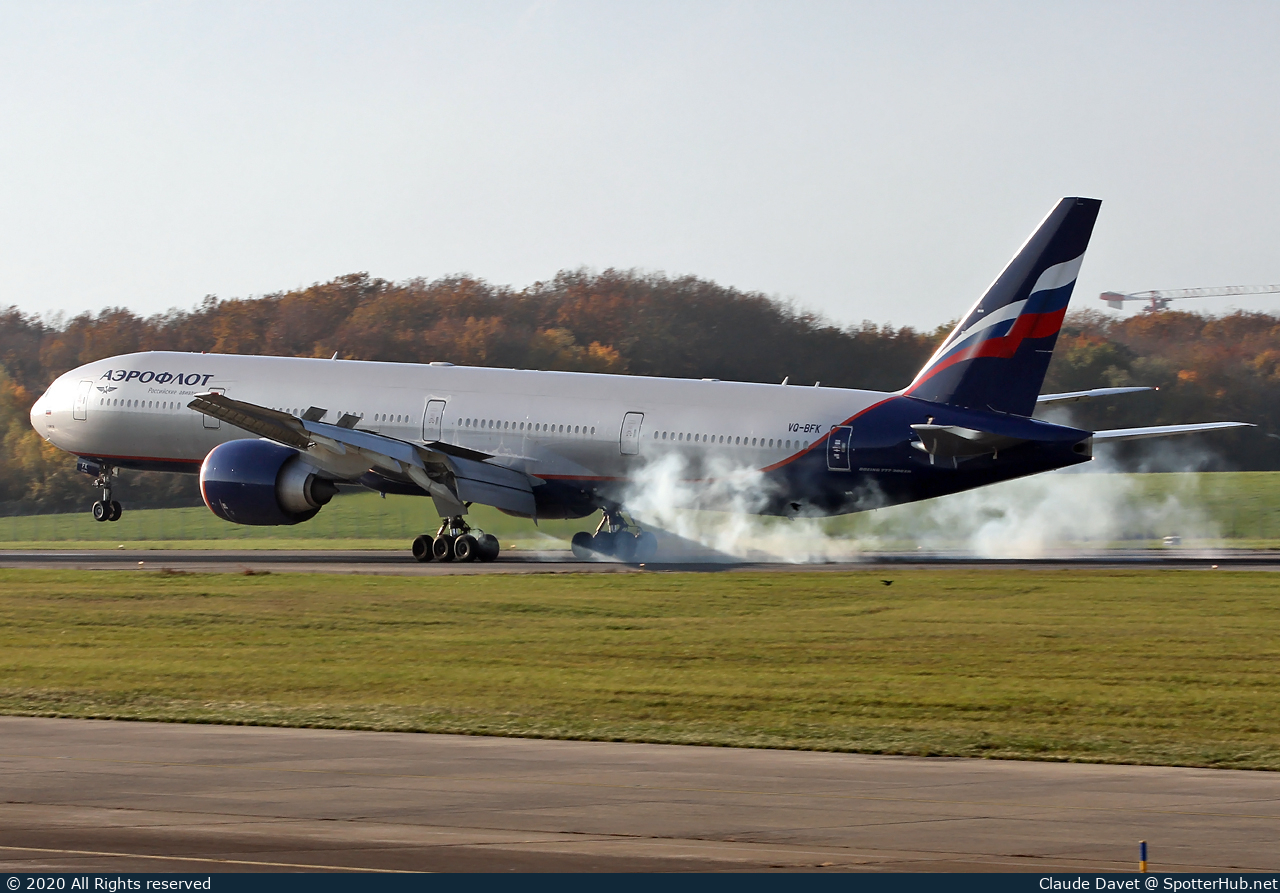 Photo of VQ-BFK - Boeing 777-3M0(ER) operated by Aeroflot
