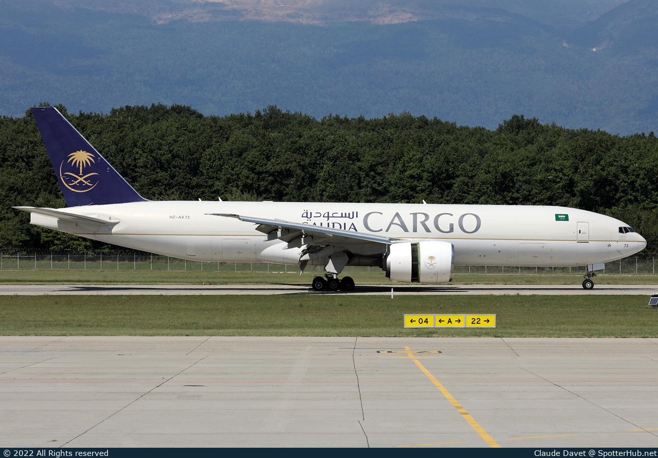 Photo of HZ-AK73 - Boeing 777-FFG operated by Saudia Cargo