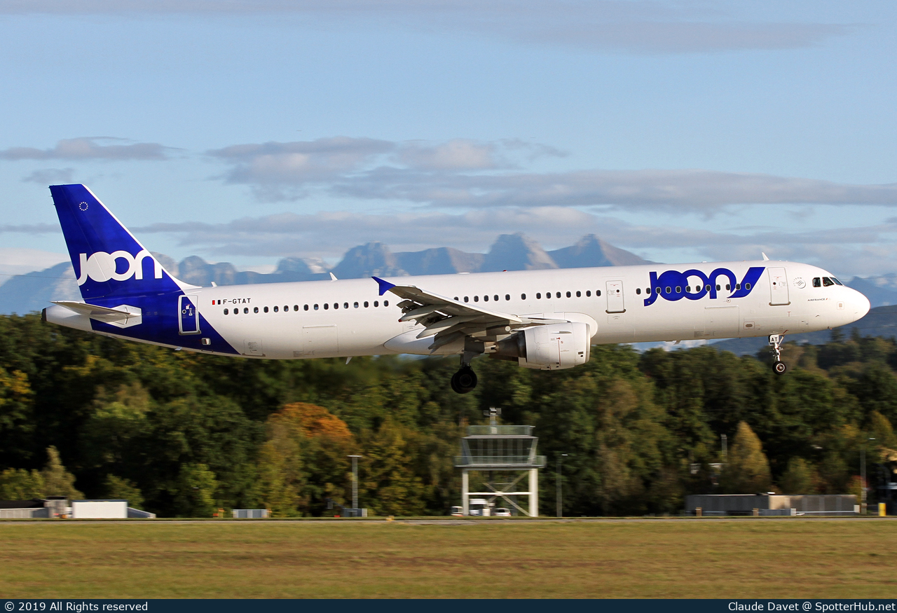 Photo of F-GTAT - Airbus A321-212 operated by Joon