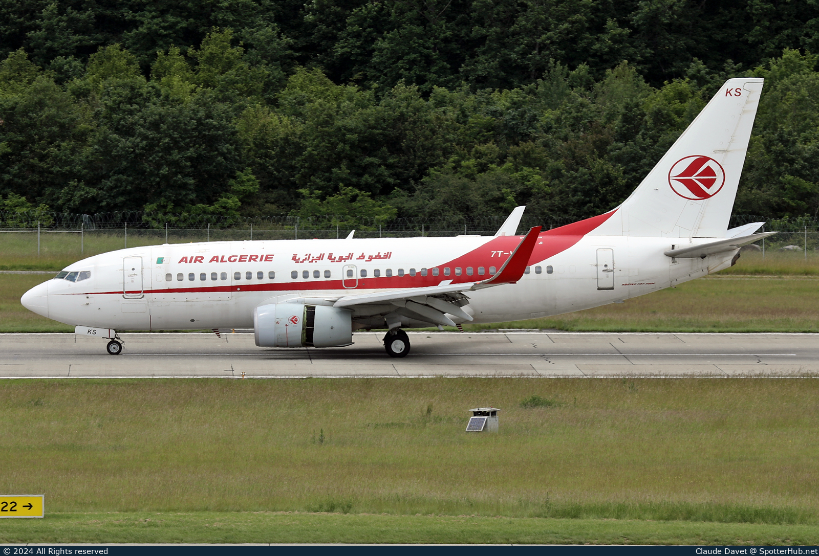 Photo of 7T-VKS - Boeing 737-7D6C operated by Air Algérie