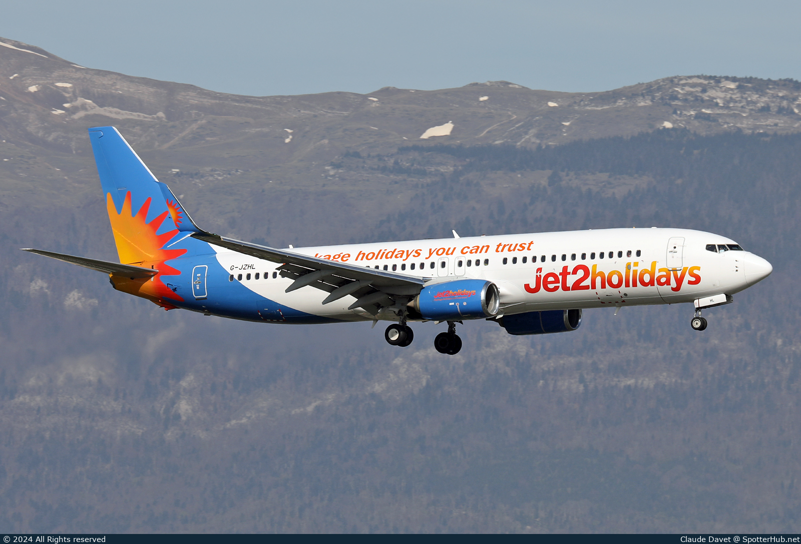Photo of G-JZHL - Boeing 737-8MG operated by Jet2