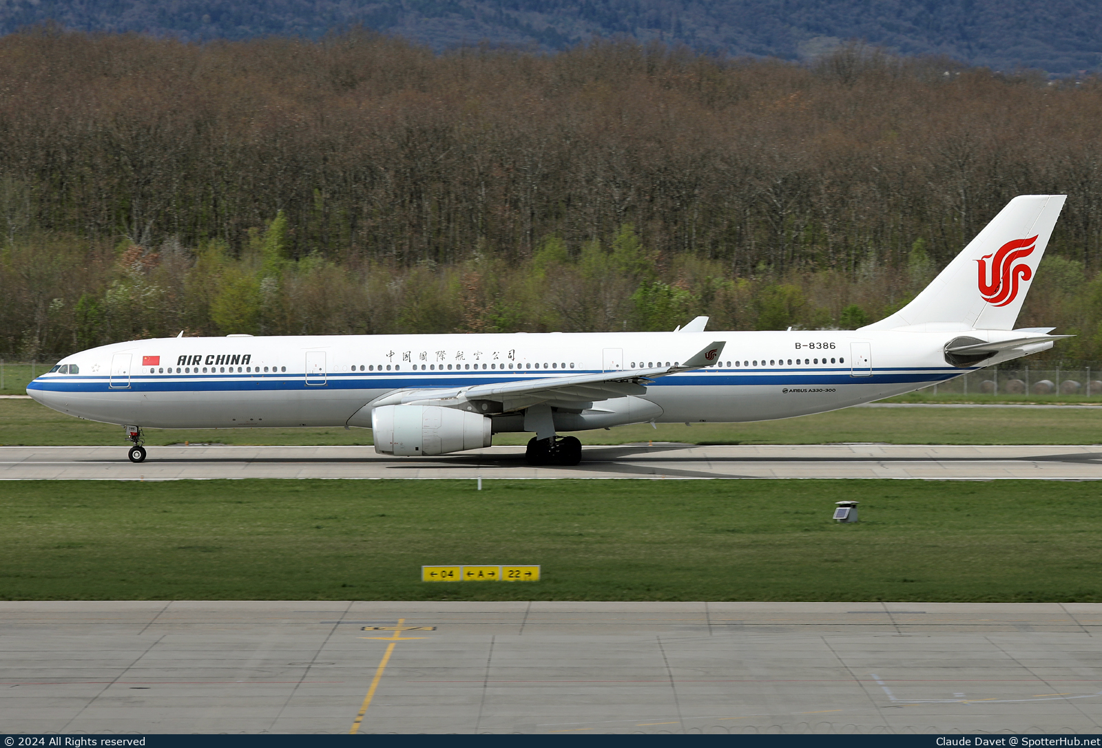 Photo of B-8386 - Airbus A330-343 operated by Air China