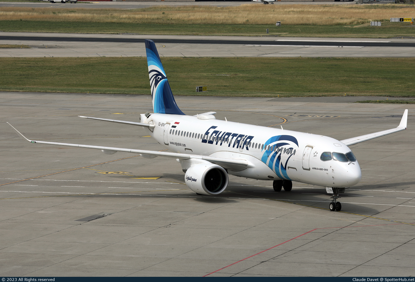 Photo of SU-GFH - Airbus A220-300 operated by Egyptair