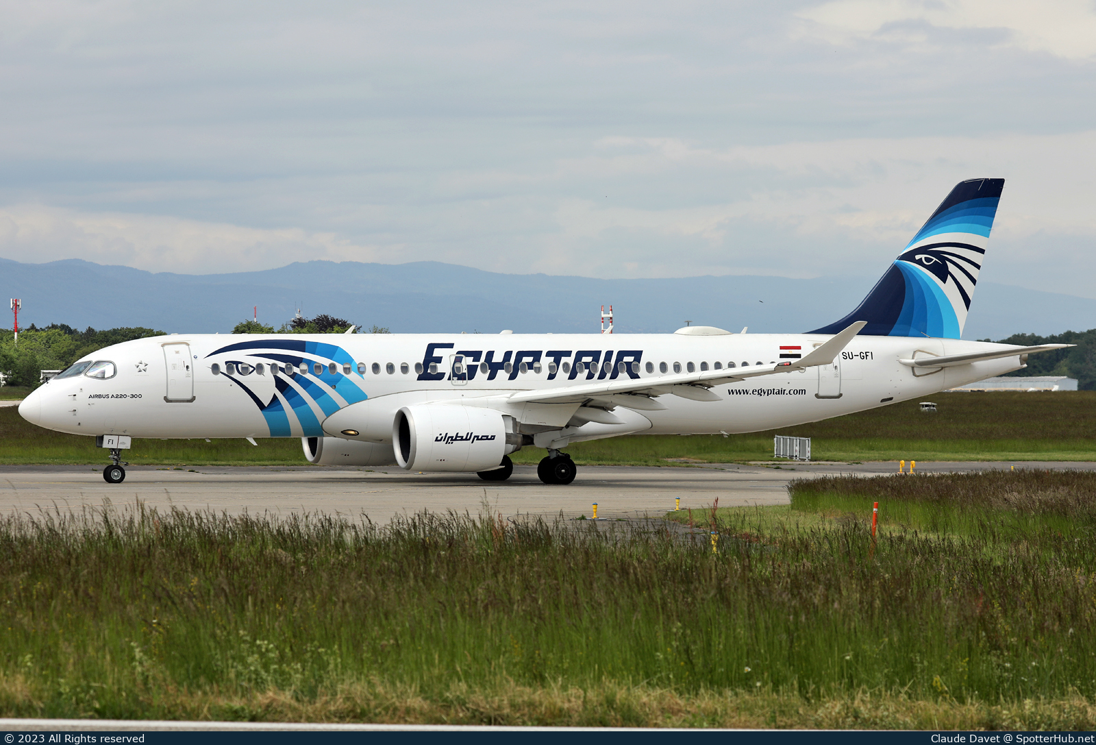 Photo of SU-GFI - Airbus A220-300 operated by Egyptair