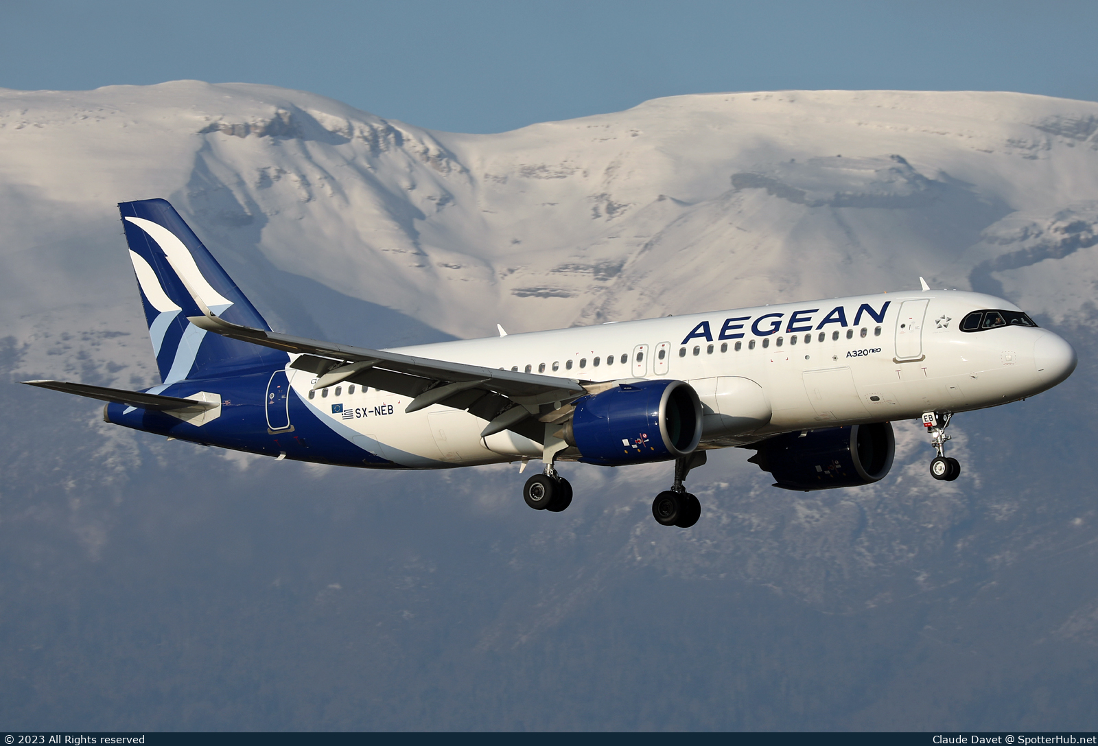 Photo of SX-NEB - Airbus A320-271N operated by Aegean Airlines