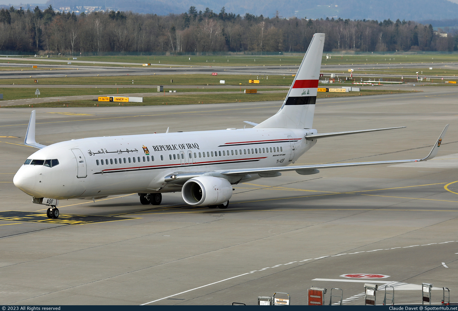 Photo of YI-ASF - Boeing 737-81Z operated by Government of Iraq