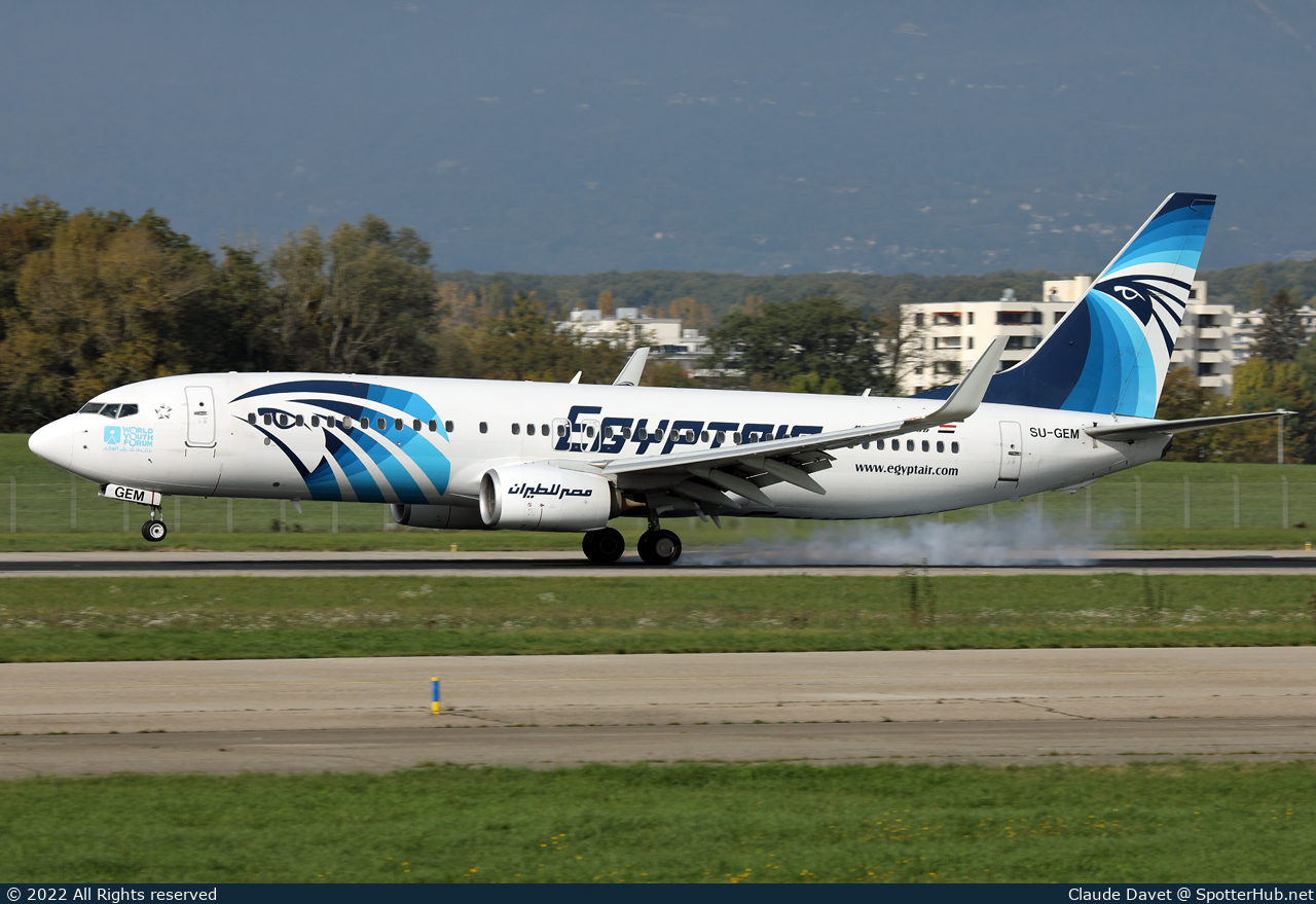 Photo of SU-GEM - Boeing 737-866 operated by Egyptair