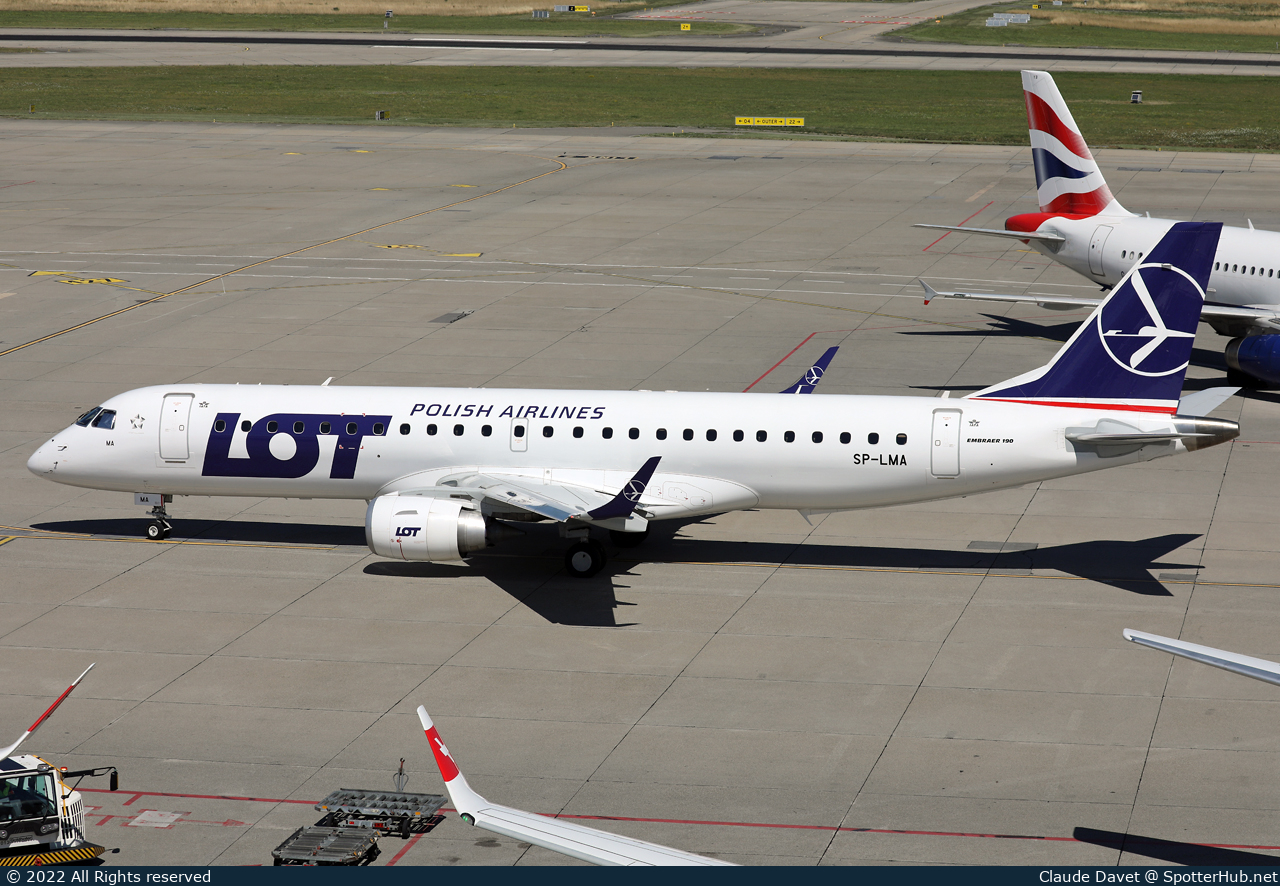 Photo of SP-LMA - Embraer ERJ-190STD operated by LOT Polish Airlines