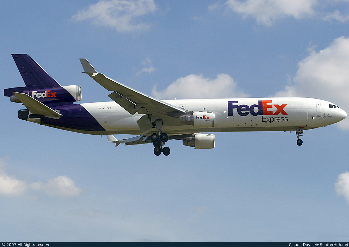 Photo of N526FE - McDonnell Douglas MD-11(F) operated by FedEx