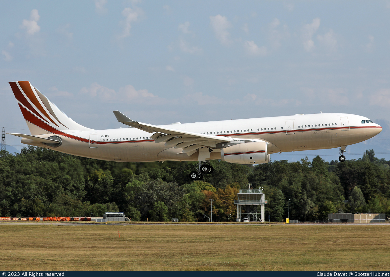 Photo of VQ-BIG - Airbus A330-243(CJ) operated by Jet Aviation Business Jets Hong Kong