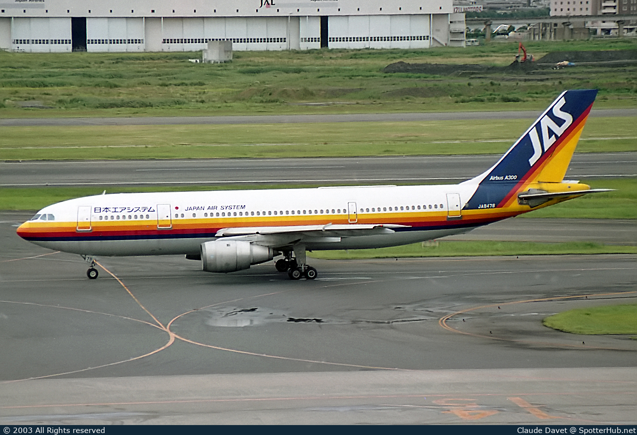 Photo of JA8478 - Airbus A300B2K-3C operated by Japan Air System