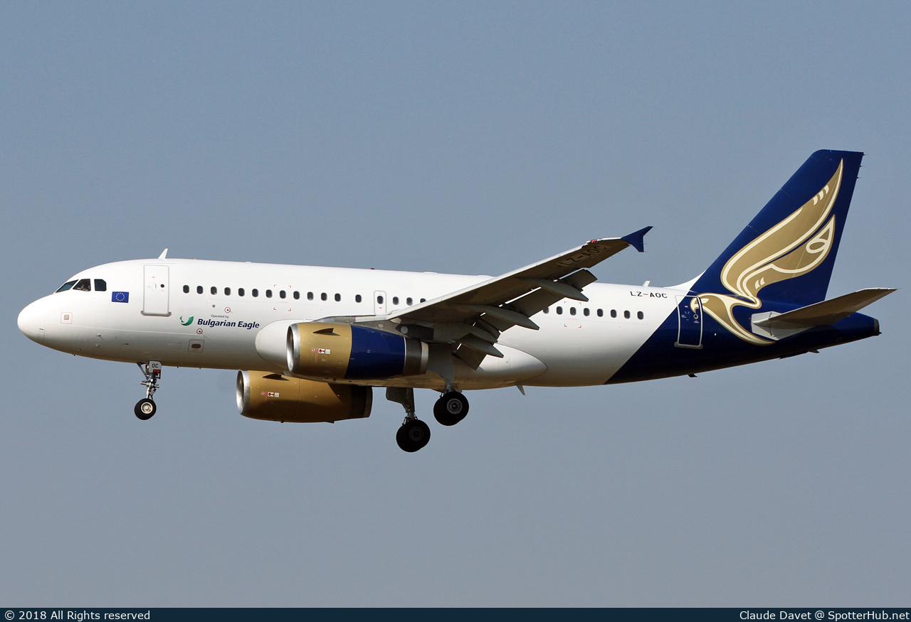 Photo of LZ-AOC - Airbus A319-132 operated by Germania (opb Bulgarian Eagle)