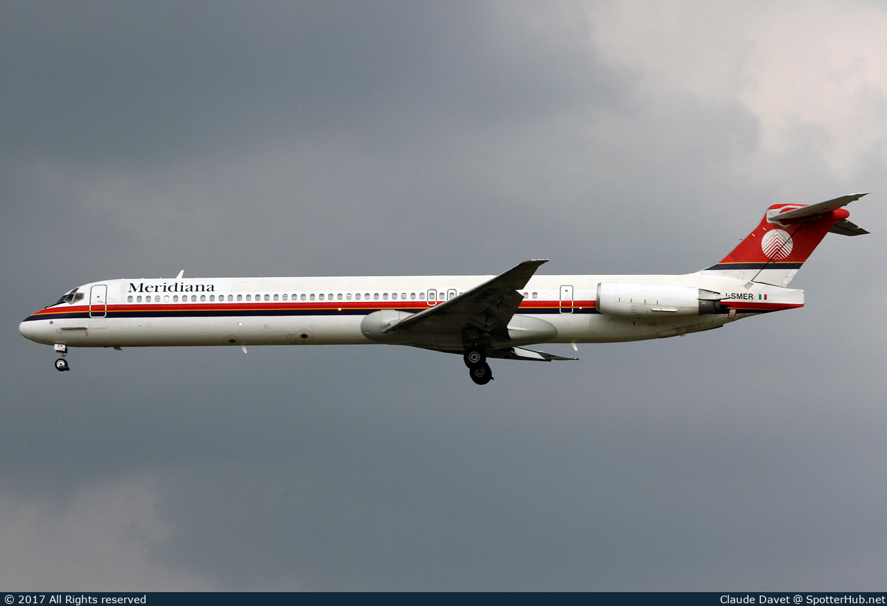 Photo of I-SMER - McDonnell Douglas MD-82 operated by Meridiana