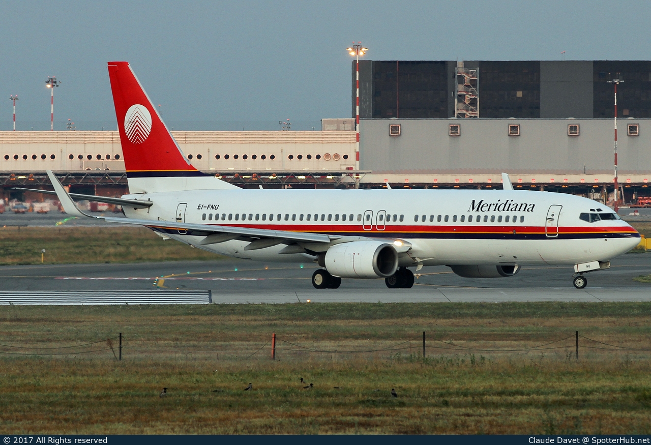 Photo of EI-FNU - Boeing 737-86N operated by Meridiana