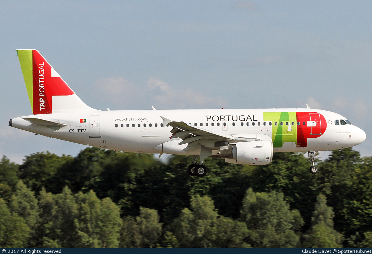 Photo of CS-TTV - Airbus A319-112 operated by TAP Air Portugal
