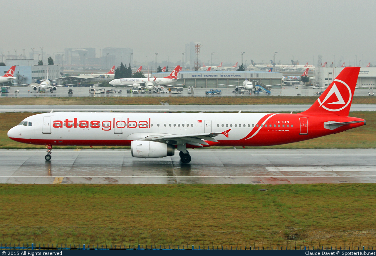 Photo of TC-ETN - Airbus A321-131 operated by AtlasGlobal