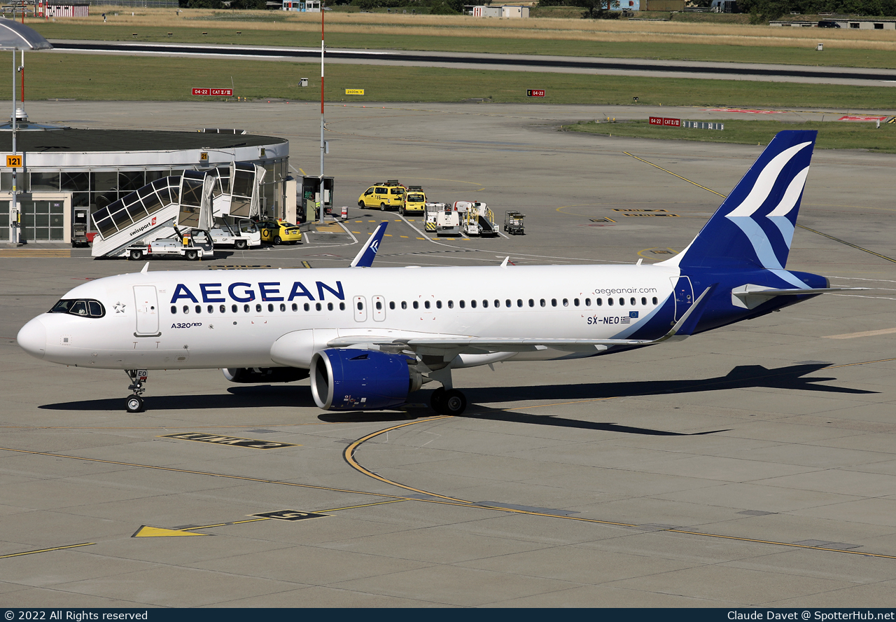 Photo of SX-NEO - Airbus A320-271N operated by Aegean Airlines
