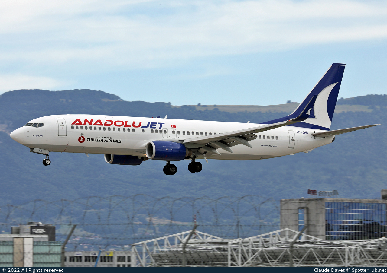 Photo of TC-JHB - Boeing 737-8F2 operated by AnadoluJet