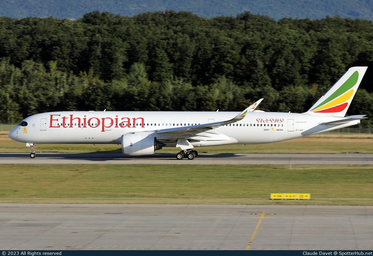 Photo of ET-AZI - Airbus A350-941 operated by Ethiopian Airlines