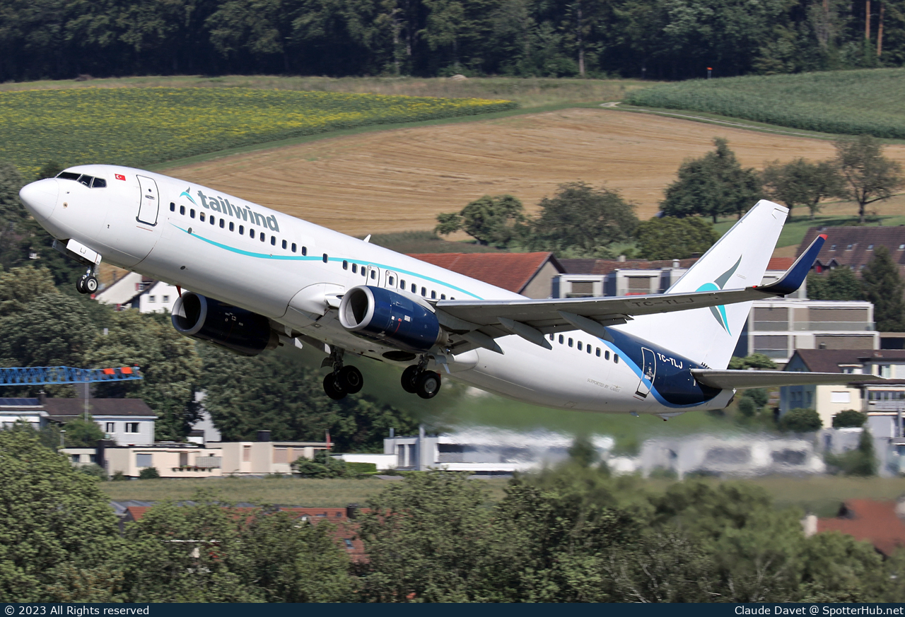 Photo of TC-TLJ - Boeing 737-8Z9 operated by Tailwind Airlines