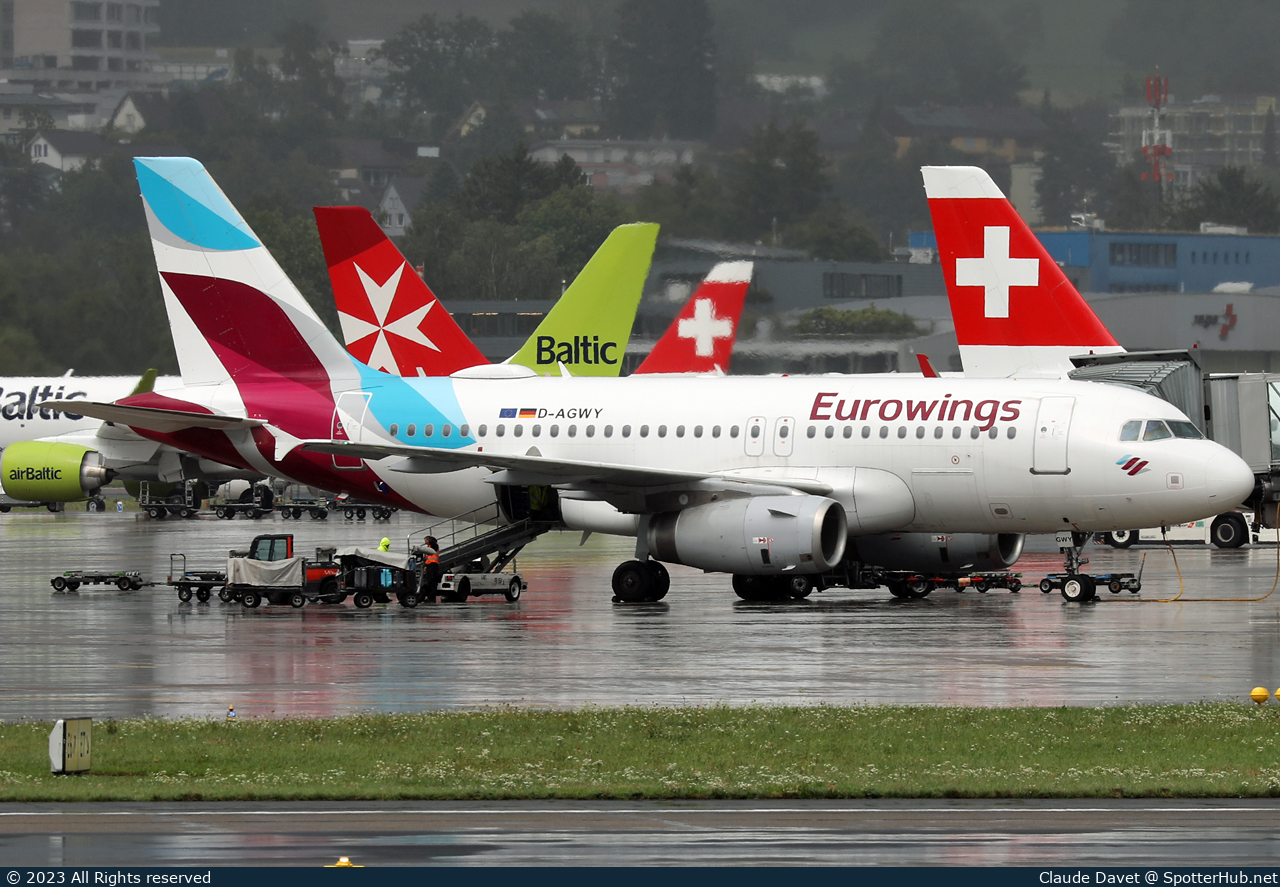Photo of D-AGWY - Airbus A319-132 operated by Eurowings