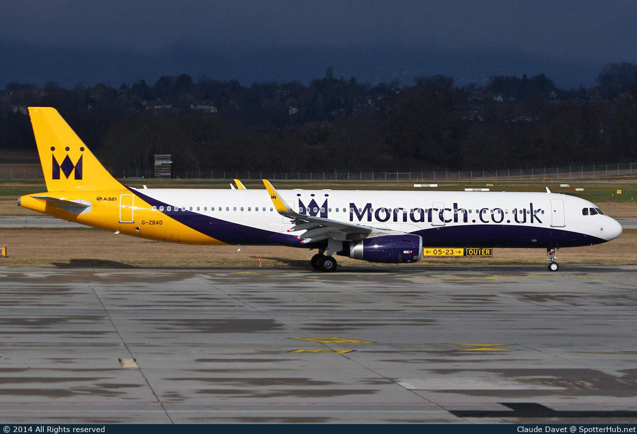 Photo of G-ZBAD - Airbus A321-231 operated by Monarch Airlines