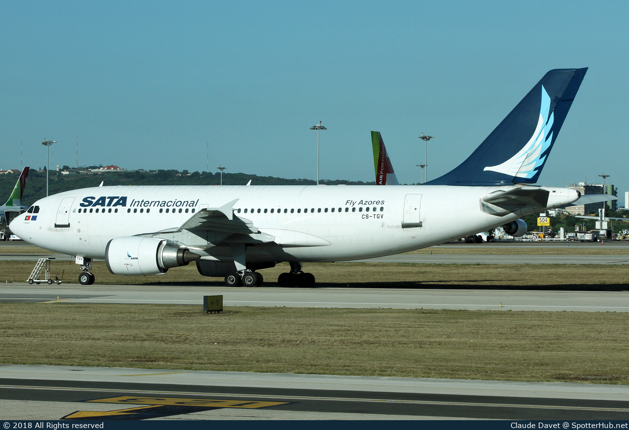 Photo of CS-TGV - Airbus A310-304 operated by SATA International