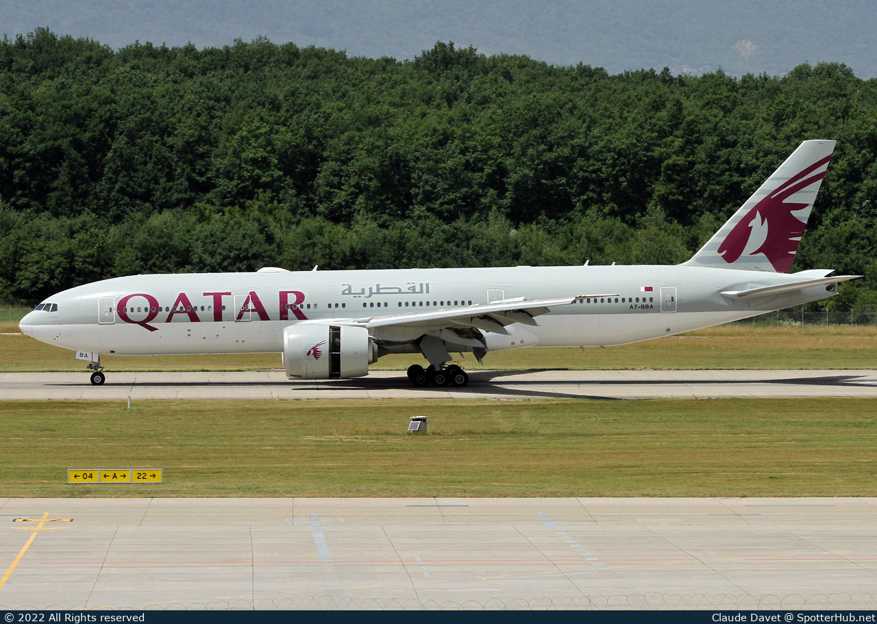 Photo of A7-BBA - Boeing 777-2DZ(LR) operated by Qatar Airways