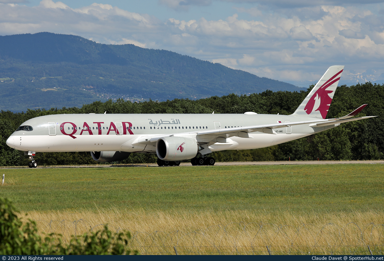 Photo of A7-AMG - Airbus A350-941 operated by Qatar Airways