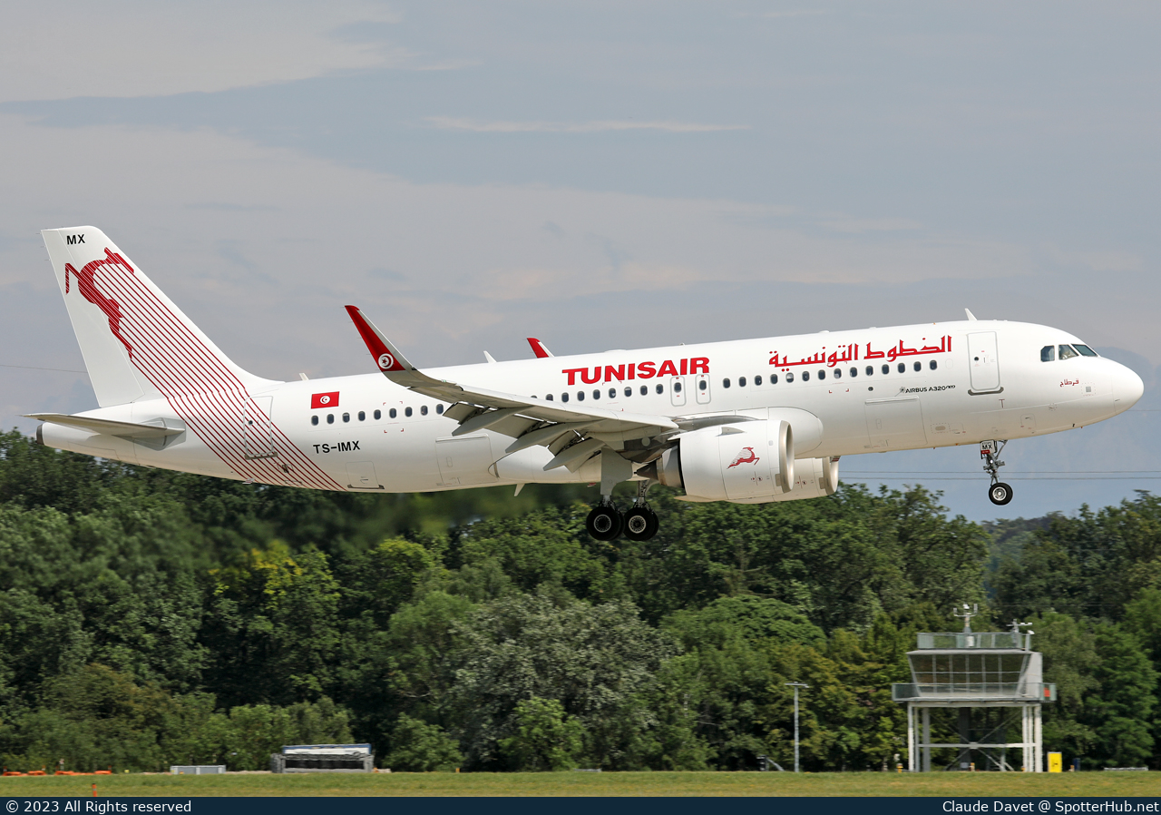 Photo of TS-IMX - Airbus A320-251N operated by Tunisair