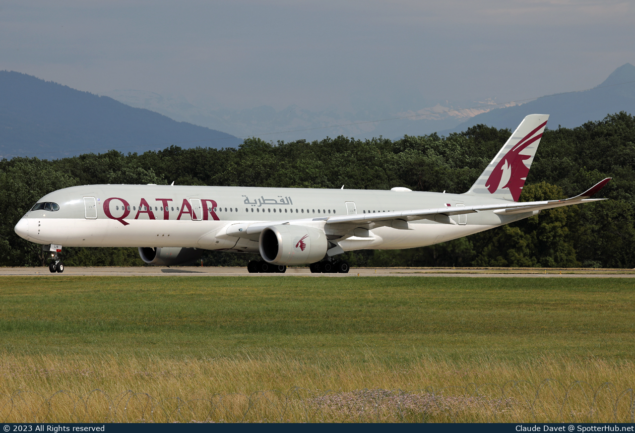 Photo of A7-ALN - Airbus A350-941 operated by Qatar Airways