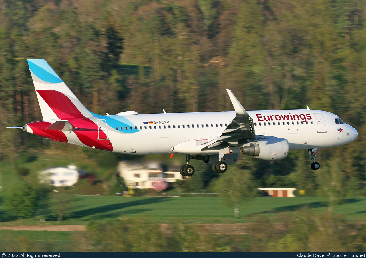 Photo of D-AEWU - Airbus A320-214 operated by Eurowings