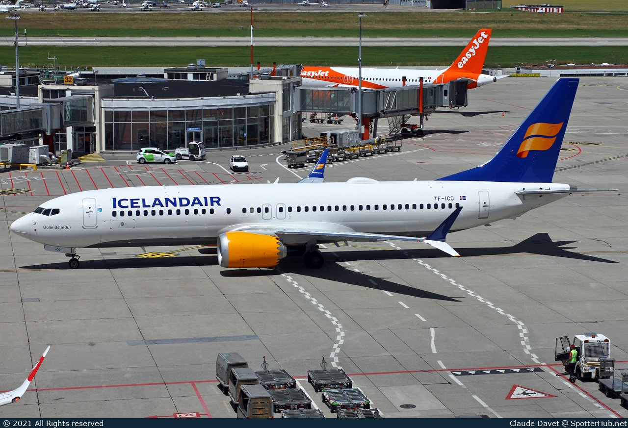Photo of TF-ICO - Boeing 737 MAX 8 operated by Icelandair